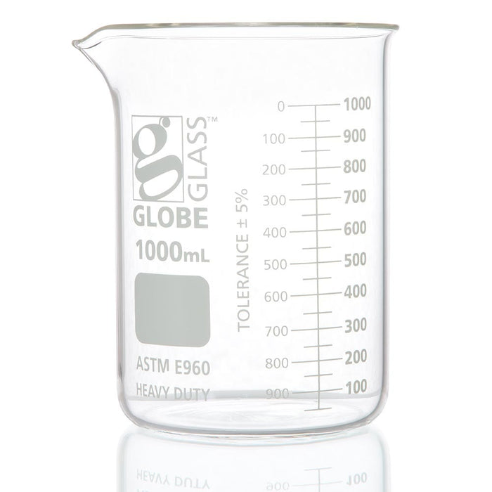 Globe Scientific, Inc. Globe Scientific Inc. 8021000 Beaker Globe Glass 1000mL Low m Supplies reLink Medical