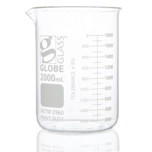 Globe Scientific, Inc. Globe Scientific Inc. 8022000 Beaker Globe Glass 2000mL Low m Supplies reLink Medical