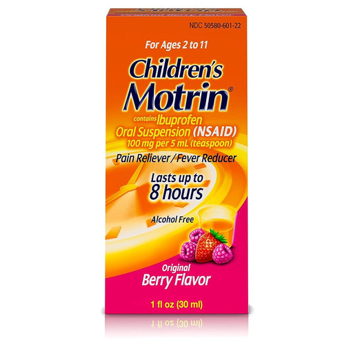 Kenvue Kenvue 019201 Motrin Childrens Original Berry 1 fl oz 6/bx 12 Supplies reLink Medical