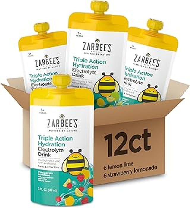 Kenvue Kenvue 66450 Zarbee's Triple Action Hydration Pouch Lemon Lime 3 Supplies reLink Medical