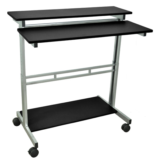 Luxor Luxor STANDUP-40-B Stand-Up Workstation Adjustable Steel Frame with Supplies reLink Medical