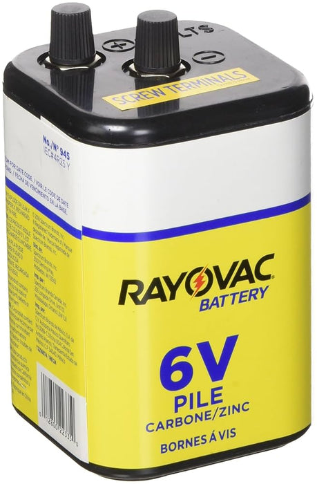 Energizer Energizer Battery Inc. 945 Battery Rayovac 945 HD Screw Terminal Supplies reLink Medical