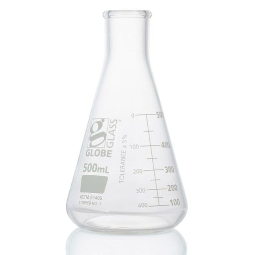 Globe Scientific, Inc. Globe Scientific Inc. 8430500 Flask Erlenmeyer Globe Glass 500mL Supplies reLink Medical