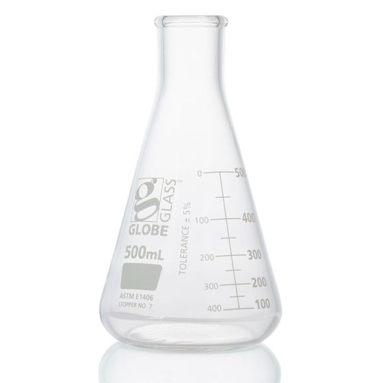 Globe Scientific, Inc. Globe Scientific Inc. 8430500 Flask Erlenmeyer Globe Glass 500mL Supplies reLink Medical