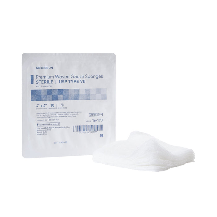 AMD-Medicom AMD-Medicom B4181 Gauze Sponge 4" x 4" 8-Ply Sterile 10/pk 10 Supplies reLink Medical