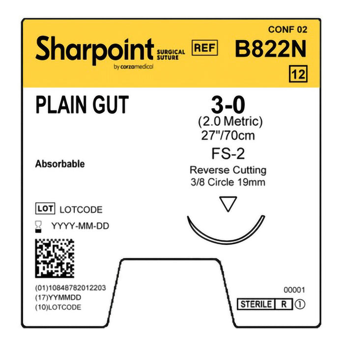 Surgical Specialties Corporation Surgical Specialties Corporation B822N Plain Gut Suture Reverse Supplies reLink Medical