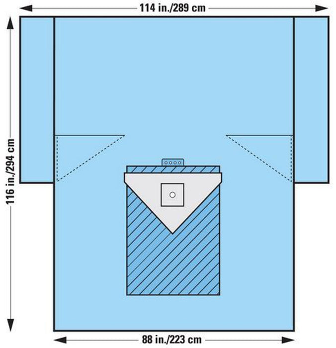 O&M Halyard O&M Halyard 89267 Knee Arthroscopy Drape 114" x 88" x 116" Sterile Supplies reLink Medical