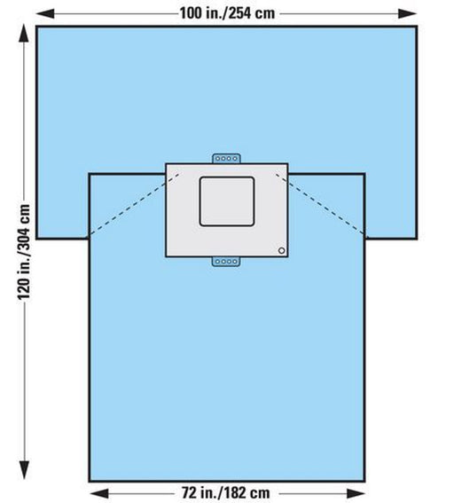 O&M Halyard O&M Halyard 89525 Drape C-Section Abdominal Sterile 100" x 72" x Supplies reLink Medical