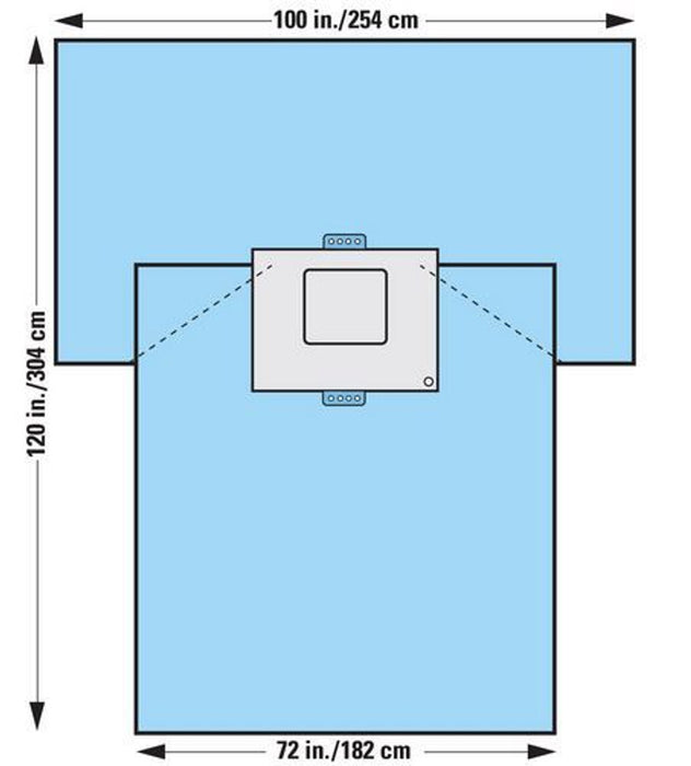 O&M Halyard O&M Halyard 89525 Drape C-Section Abdominal Sterile 100" x 72" x Supplies reLink Medical