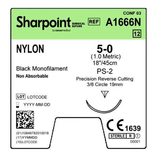 Surgical Specialties Corporation Surgical Specialties Corporation A1666N Nylon Suture Monofilament Supplies reLink Medical