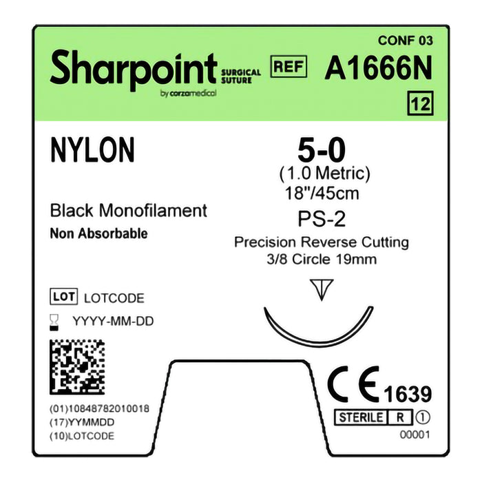 Surgical Specialties Corporation Surgical Specialties Corporation A1666N Nylon Suture Monofilament Supplies reLink Medical