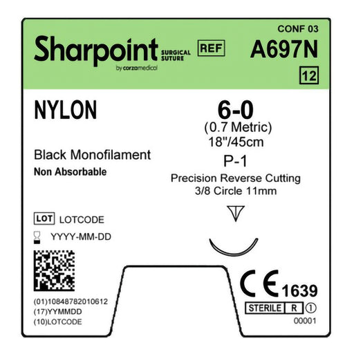Surgical Specialties Corporation Surgical Specialties Corporation A697N Nylon Suture Monofilament Supplies reLink Medical