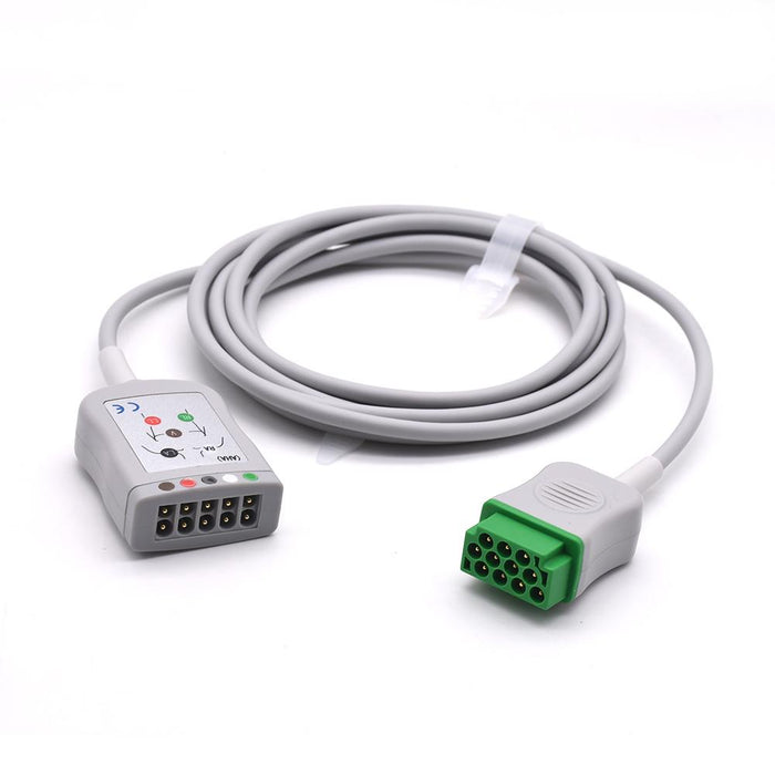 GE Healthcare GE Healthcare 2017003-001 Multi-Link 3/5-Lead ECG Care Cable 12 ft Supplies reLink Medical