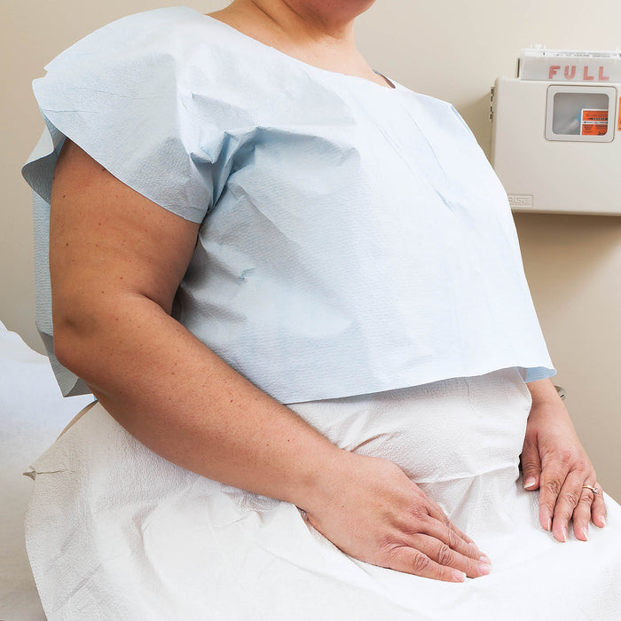 TIDI Products, LLC TIDI Products LLC 910517 Exam Cape 32" x 21" Blue T/P/T Pebble Supplies reLink Medical