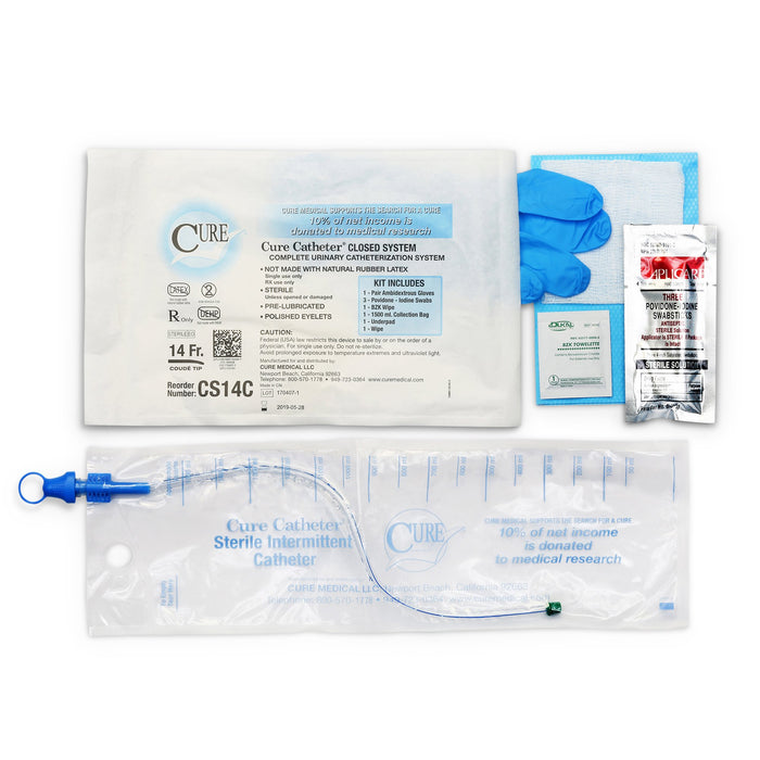 Convatec Convatec CS14 Catheter Kit Closed System Single-Use 14FR Straight Supplies reLink Medical