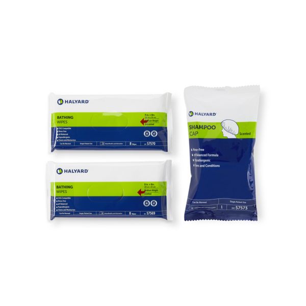 O&M Halyard O&M Halyard 51711 Bathing Wipe Light Weight Unscented 8/pk 69 Supplies reLink Medical