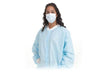 AMD-Medicom AMD-Medicom A8030 Lab Coat Blue Knit Cuff & Collar No Pockets 12 Supplies reLink Medical