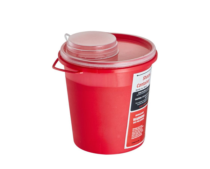 Viva Comfort Viva Comfort Sharps Container 1.5 Quart Round-Shaped Medical Furniture reLink Medical