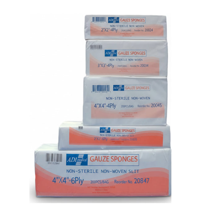 ADI Medical 20024 Gauze Sponge Non-Woven 2" x 2" 4-Ply