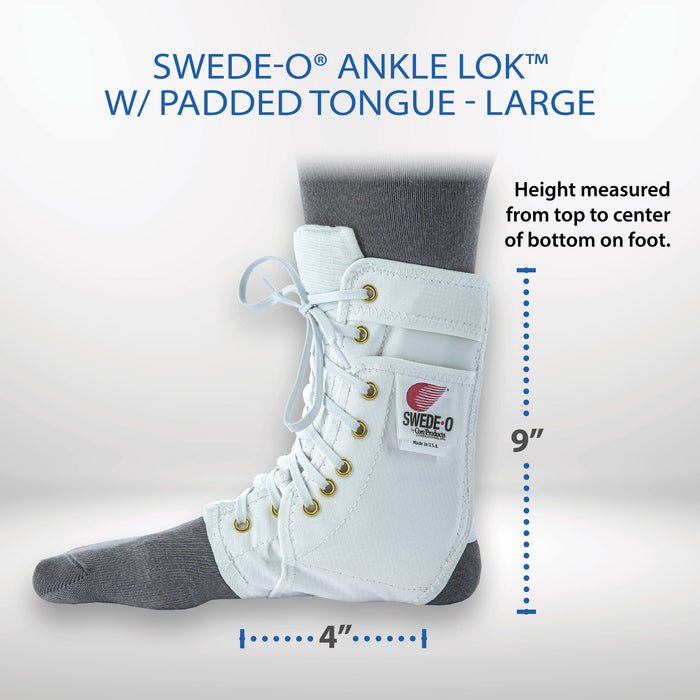Core Products Core Products AKL-6330-WH-LRG Ankle Support Padded Tongue without Supplies reLink Medical