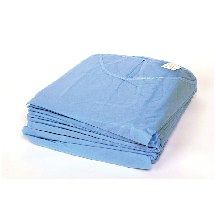 AMD-Medicom 8023 Isolation Gown Regular Blue 10/bg 5 bg/cs