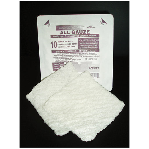 AMD-Medicom AMD-Medicom A66752 Fluff Sponge 6" x 6‚¾" Sterile 2/pouch 20 Supplies reLink Medical