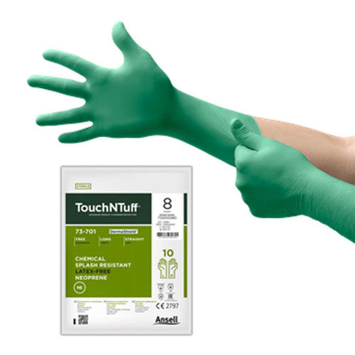 Ansell Ansell 387072 Laboratory Glove Neoprene Size 8 Green Disposable Supplies reLink Medical