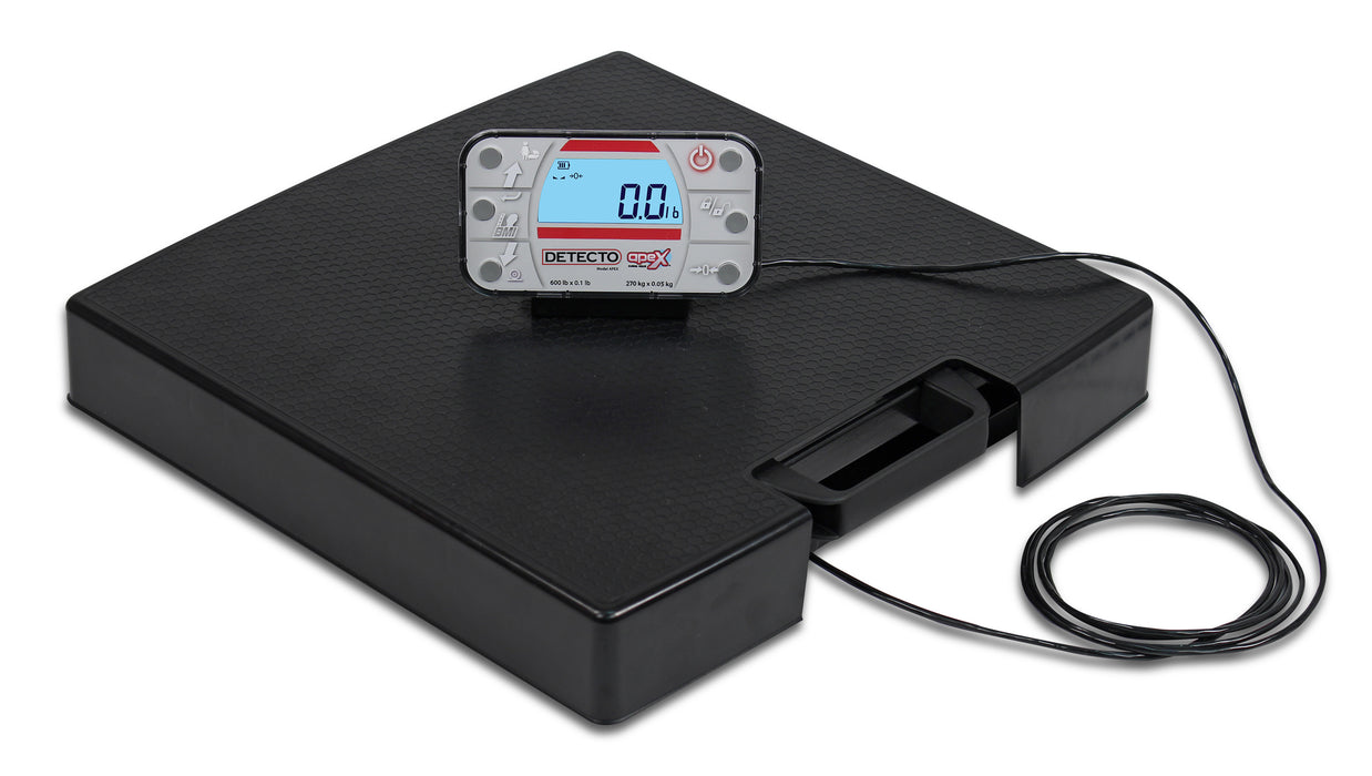 Detecto Detecto APEX-RI-C Apex Portable Digital Floor Scale w/ Remote Scales reLink Medical