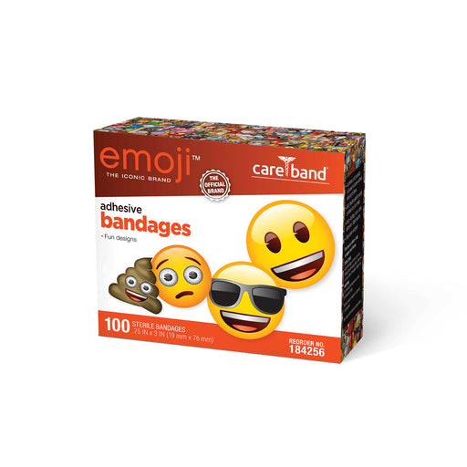 ASO, LLC ASO LLC 184256 Emoji Adhesive Bandages 3/4" x 3" Strips 100/bx Supplies reLink Medical