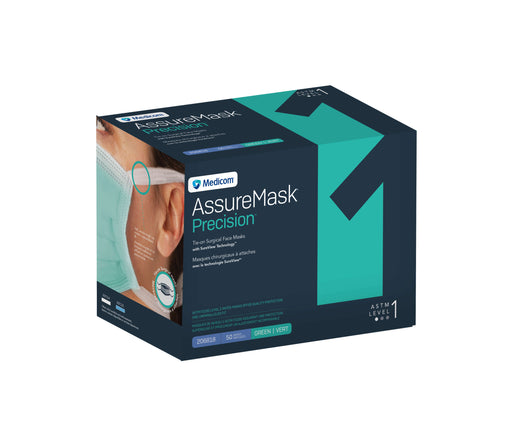 AMD-Medicom AMD-Medicom 206818 Mask Tie-on Level 1 Green 50/bx Supplies reLink Medical