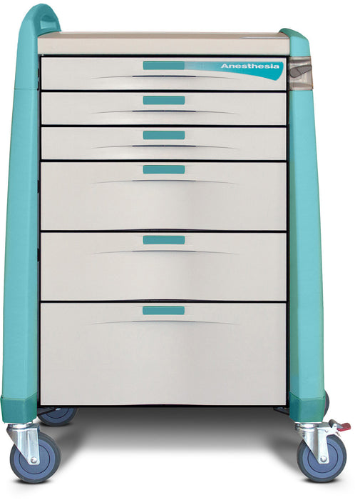 Capsa Healthcare Capsa Healthcare AM-AN-STD-ELOK-G Avalo Medical Cart Anesthesia Supplies reLink Medical