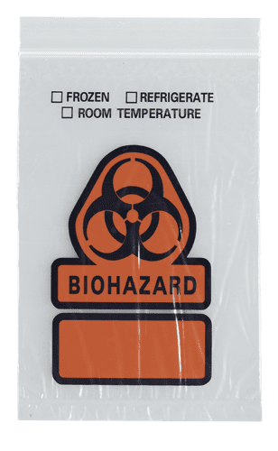 ASP Global ASP Global B50 Reclosable Specimen Transport Bag 3 Wall Printed Supplies reLink Medical