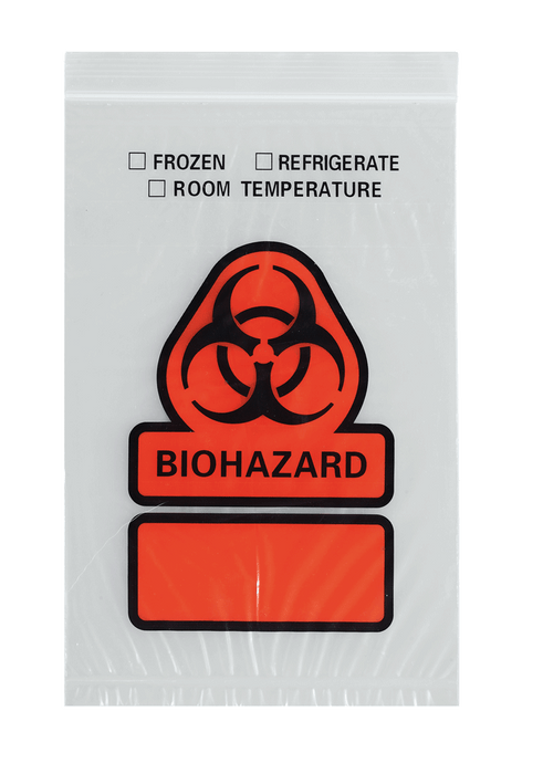 ASP Global ASP Global B20 Reclosable Specimen Transport Bag 3 Wall Printed Supplies reLink Medical