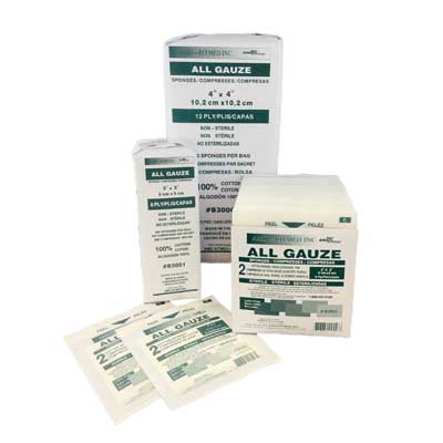 AMD-Medicom AMD-Medicom B3002 Gauze Sponge 2" x 2" 12-Ply Non-Sterile 200/bg Supplies reLink Medical