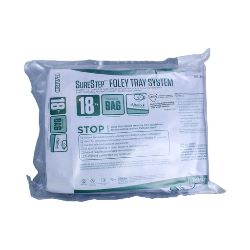 Bard Medical Bard Medical A300318A Surestep Foley Tray 18FR Bardex I.C. Supplies reLink Medical