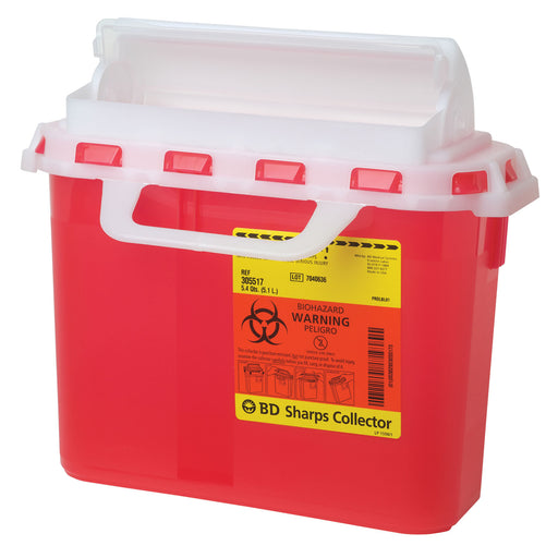 Becton Dickinson (BD) BD 305427 Sharps Collector 5.4 Qt Next Generation Counter Balanced Supplies reLink Medical