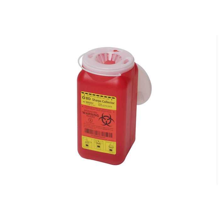 Becton Dickinson (BD) BD 305557 Sharps Collector 1.4 Qt Small Red Supplies reLink Medical