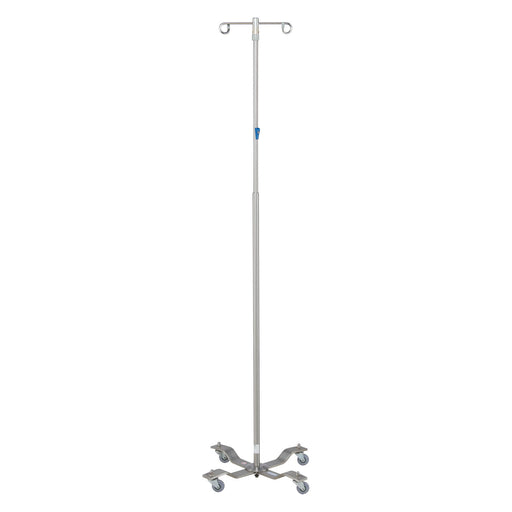 Blickman Industries Blickman Industries 0518889000 IV Stand 2 Hook Thumb Operated Slide Medical Furniture reLink Medical