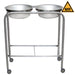 Blickman Industries Blickman Industries 0727808166 Snyder Double Basin Solution Stand Medical Furniture reLink Medical