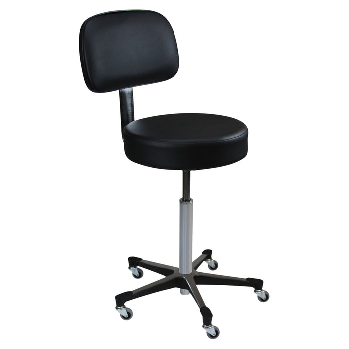 Blickman Industries Blickman Industries 1021113325 Exam Stool 1113 Black Leg Black Medical Furniture reLink Medical
