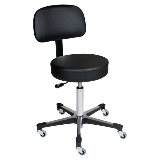 Blickman Industries Blickman Industries 1041210225 Pneumatic Exam Stool Black Leg Medical Furniture reLink Medical