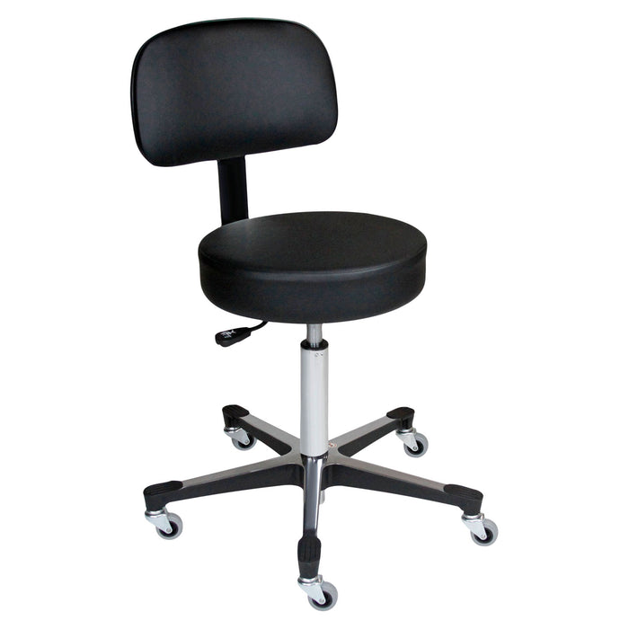 Blickman Industries Blickman Industries 1041210225 Pneumatic Exam Stool Black Leg Medical Furniture reLink Medical