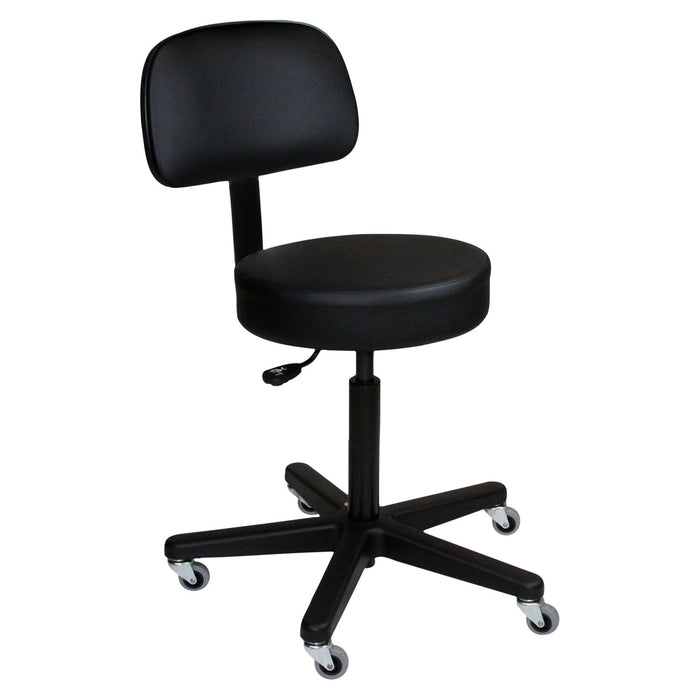 Blickman Industries Blickman Industries 1041210325 Pneumatic Exam Stool Black Leg Medical Furniture reLink Medical