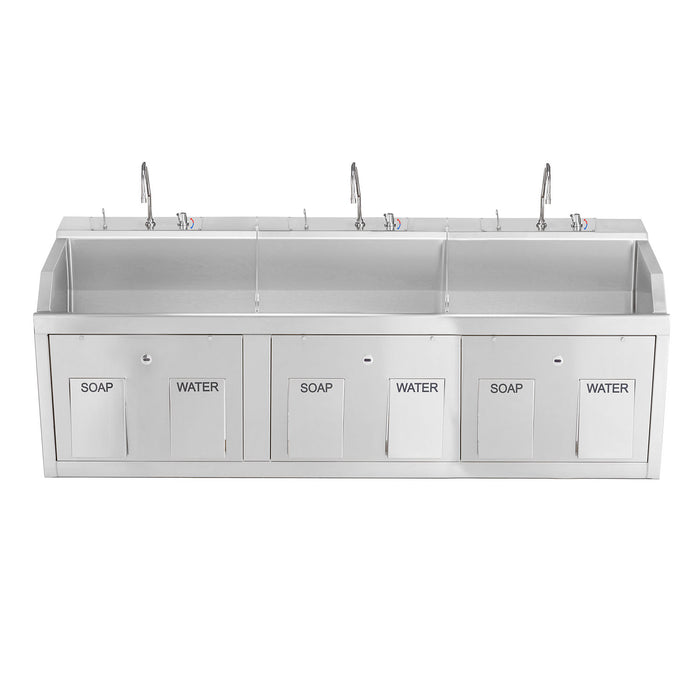 Blickman Industries Blickman Triple Station Lodi Scrub Sink Medical Furniture reLink Medical
