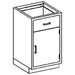 Blickman Industries Blickman Industries 2012124000 Base Cabinet 24 1/8"W x 35 3/4"H x Medical Furniture reLink Medical