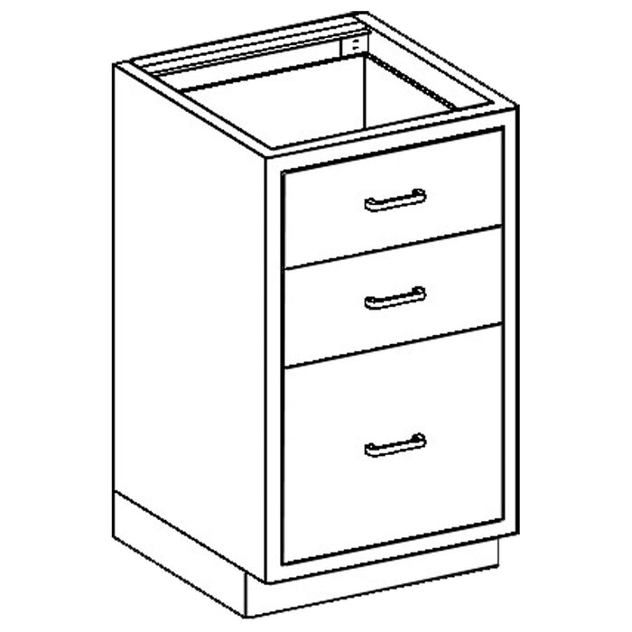 Blickman Industries Blickman Industries 2012724000 Base Cabinet 24 1/8"W x 32 3/4"H x Medical Furniture reLink Medical