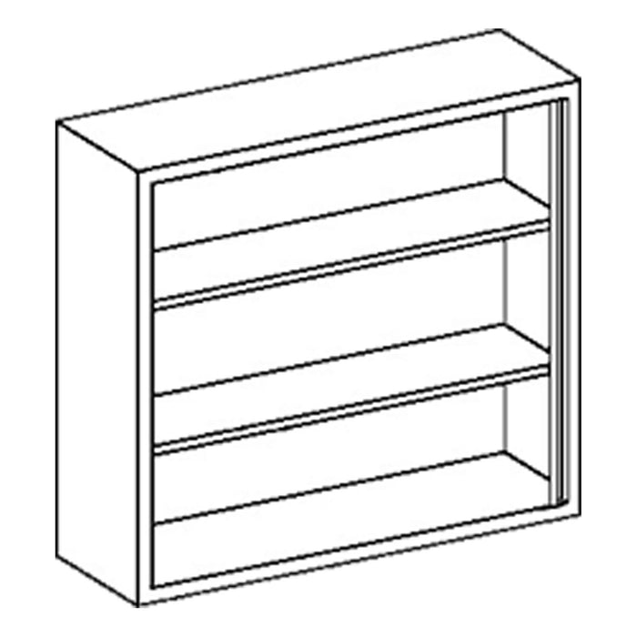 Blickman Industries Blickman Industries 2020435000 Wall Cabinet 35"W x 30"H x 13"D Open Medical Furniture reLink Medical
