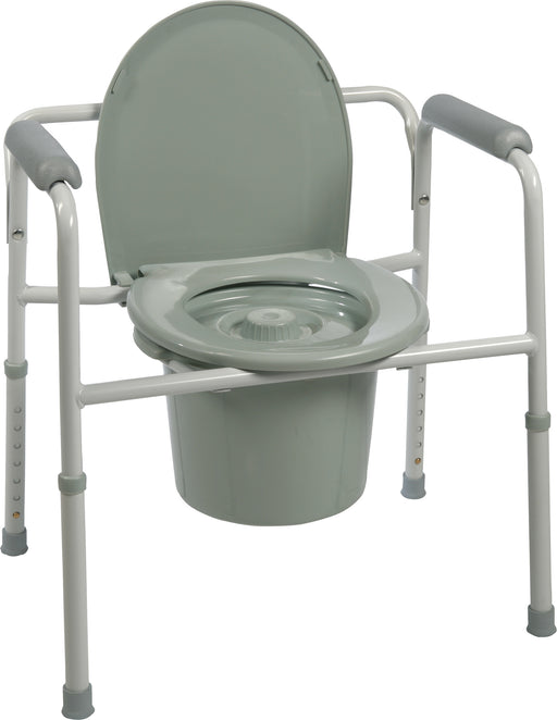 Compass Health Compass Health BS31C 3-in-1 Steel Commode with Plastic Supplies reLink Medical