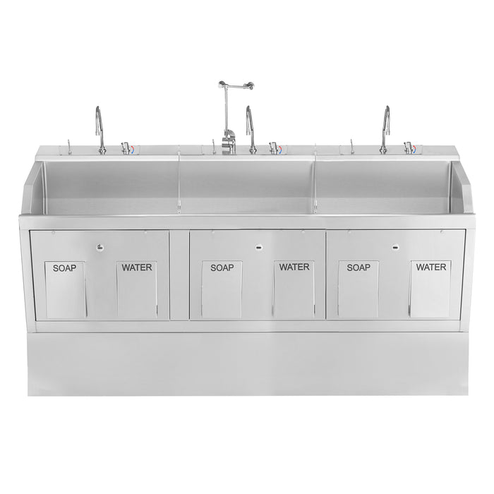 Blickman Industries Blickman Triple Station Lodi Scrub Sink Medical Furniture reLink Medical