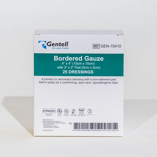 Gentell Gentell GEN-15410 Bordered Gauze 4" x 4" Dressing Supplies reLink Medical